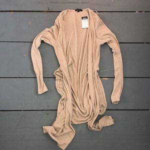 tan cardigan